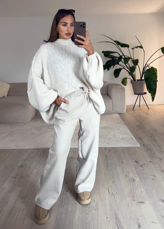 Shoppe nach Kategorie: Straight Sweat Pants Beige