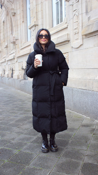 Shoppe nach Kategorie: Lange Winterjacke mit Gürtel