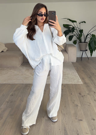 Shoppe nach Kategorie: Oversize Musseline Set Weiß