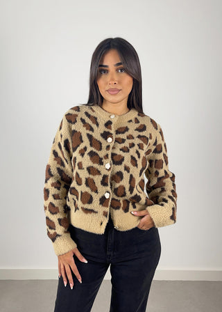 Shoppe nach Kategorie: Cardigan Leoparden-Print