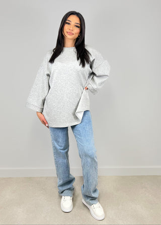 Shoppe nach Kategorie: Oversize Sweatshirt Grau