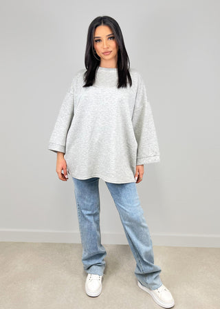 Shoppe nach Kategorie: Oversize Sweatshirt Grau