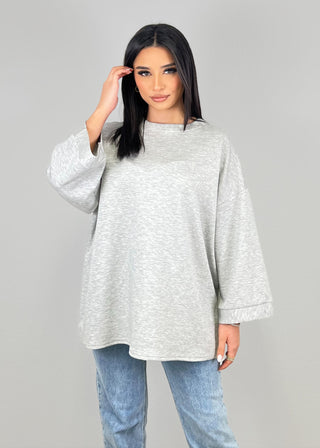 Shoppe nach Kategorie: Oversize Sweatshirt Grau