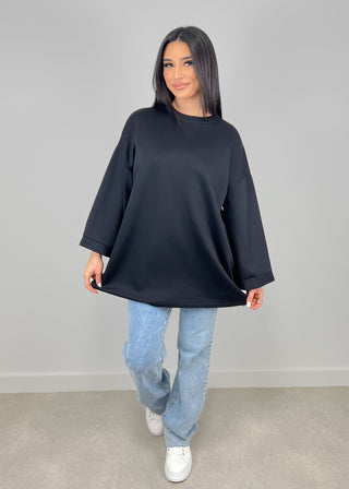 Shoppe nach Kategorie: Oversize Sweatshirt Schwarz