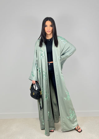 Shoppe nach Kategorie: Pailletten Kimono Mint