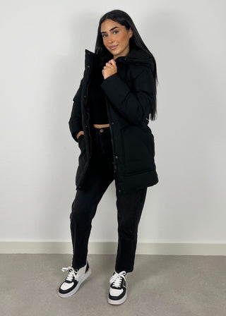 Shoppe nach Kategorie: Winterjacke mit Kapuze Schwarz