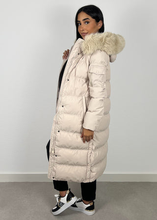 Shoppe nach Kategorie: Parka mit Kunstfell Beige