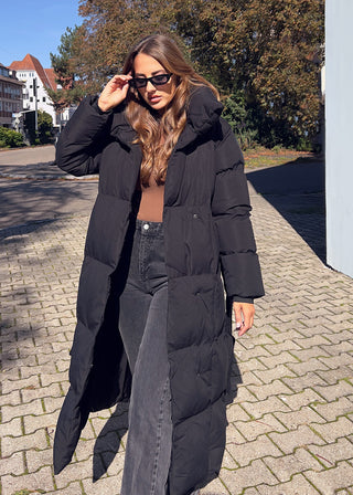 Shoppe nach Kategorie: Lange Winterjacke mit Gürtel