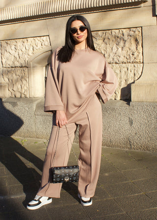 Shoppe nach Kategorie: Oversize Zweiteiler Taupe