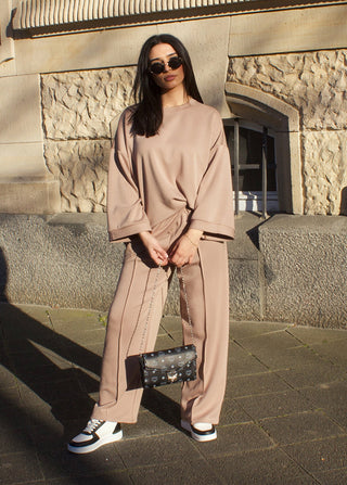 Shoppe nach Kategorie: Oversize Zweiteiler Taupe