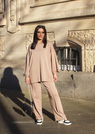 Shoppe nach Kategorie: Oversize Zweiteiler Taupe